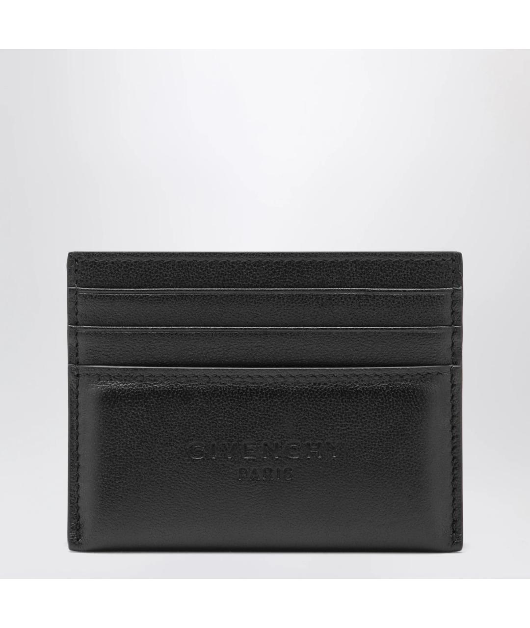 GIVENCHY Черный кожаный кардхолдер, фото 3
