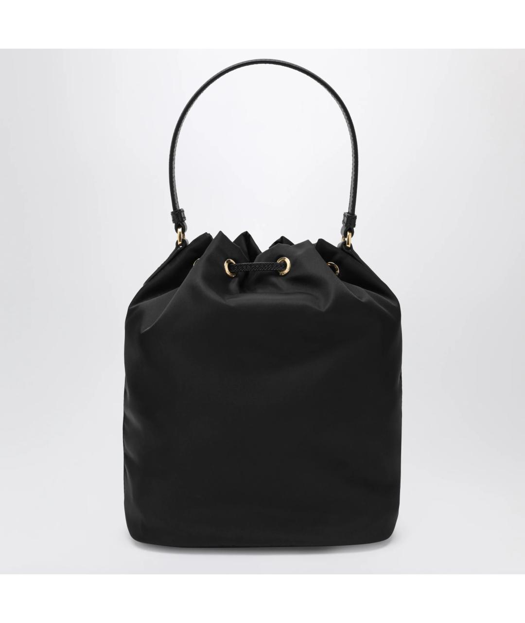 PRADA Черная тканевая сумка тоут, фото 2