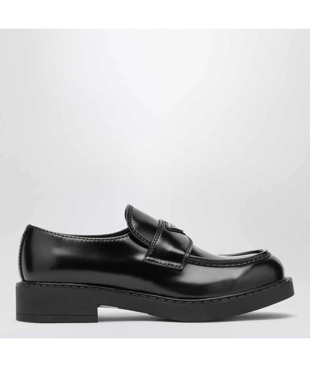 PRADA Черные кожаные лоферы, фото 3