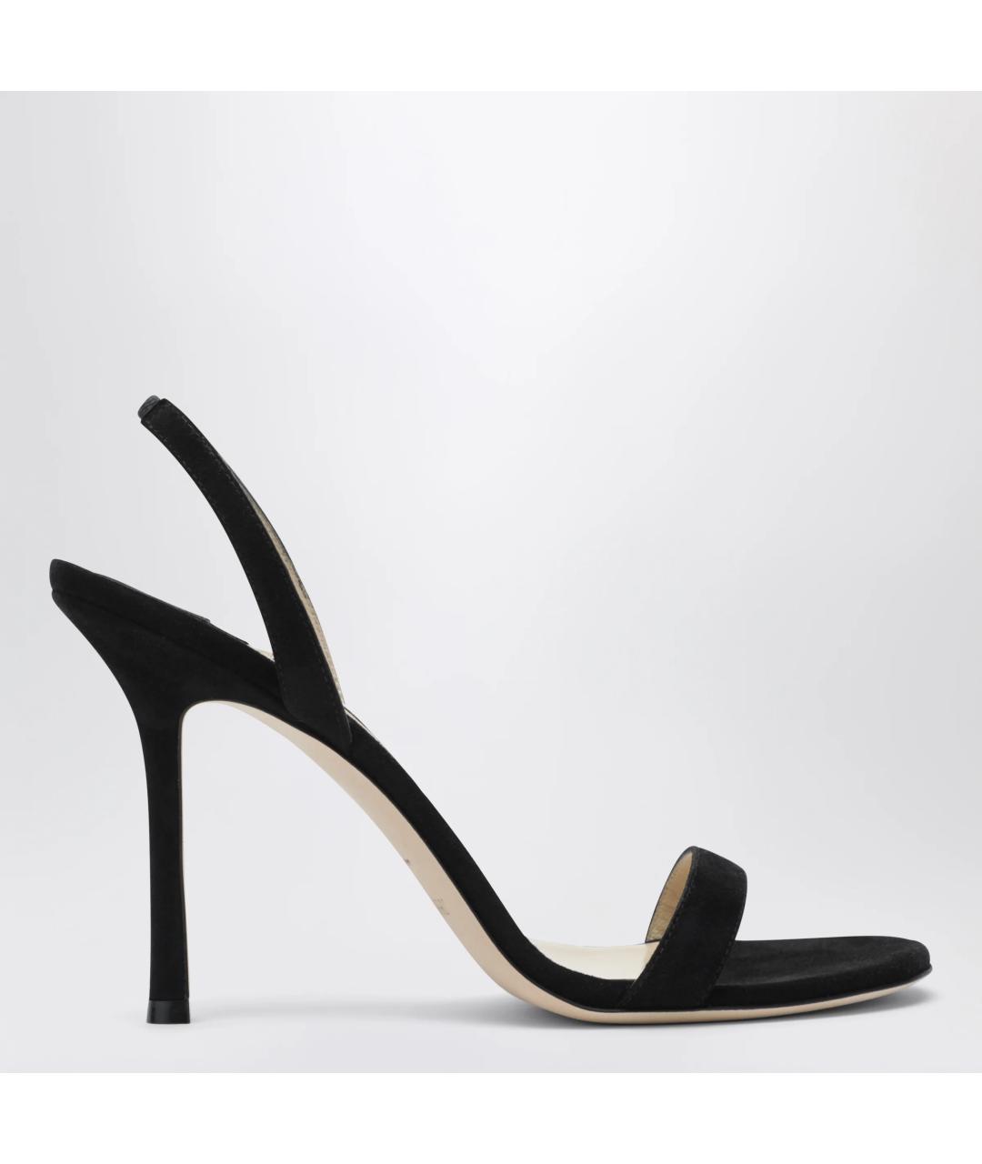 JIMMY CHOO Черные замшевые босоножки, фото 3