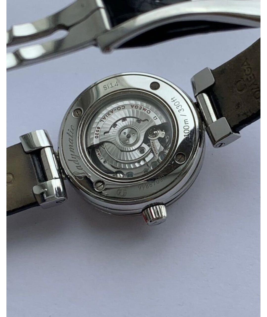 OMEGA Черные часы, фото 2