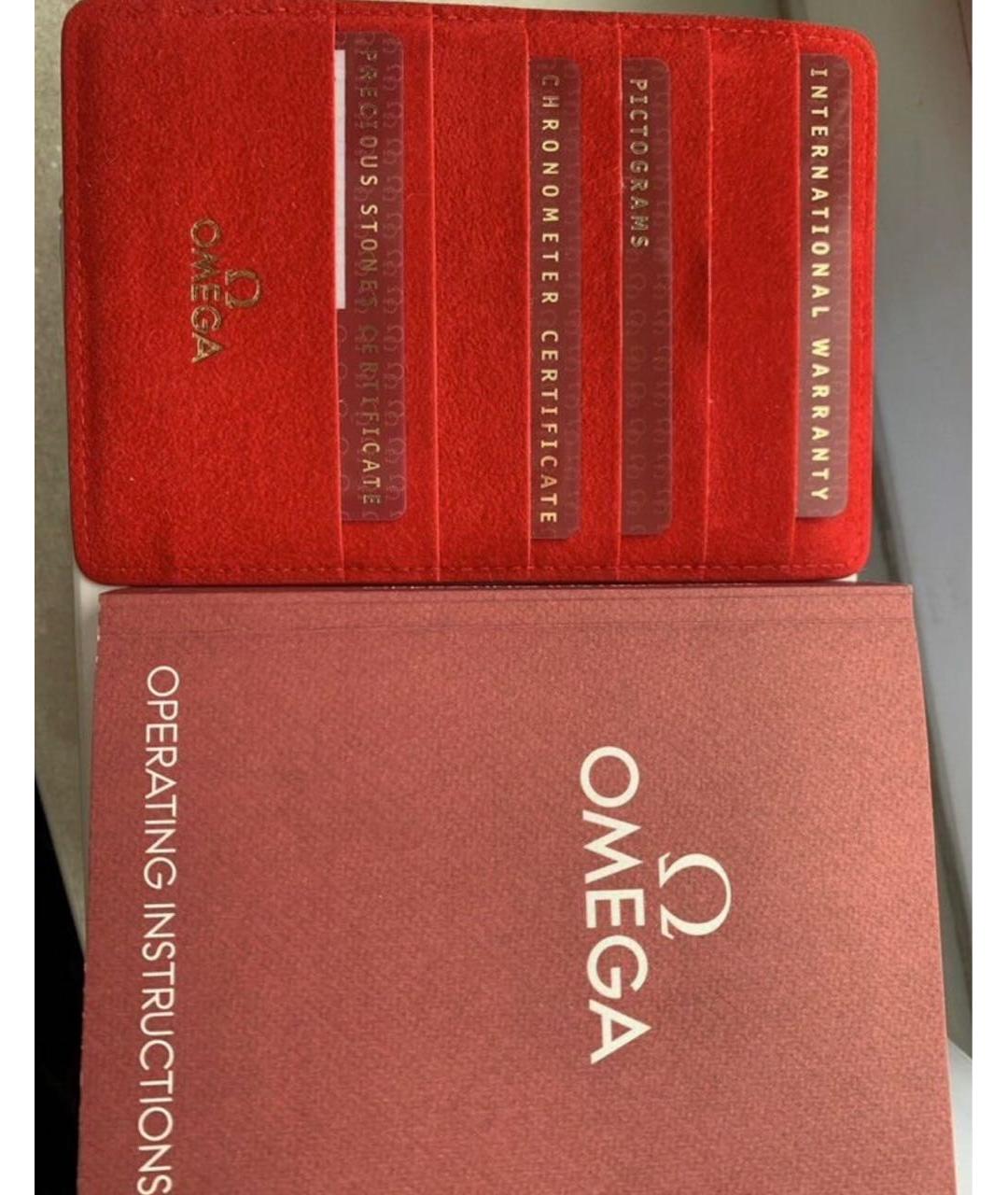 OMEGA Черные часы, фото 5
