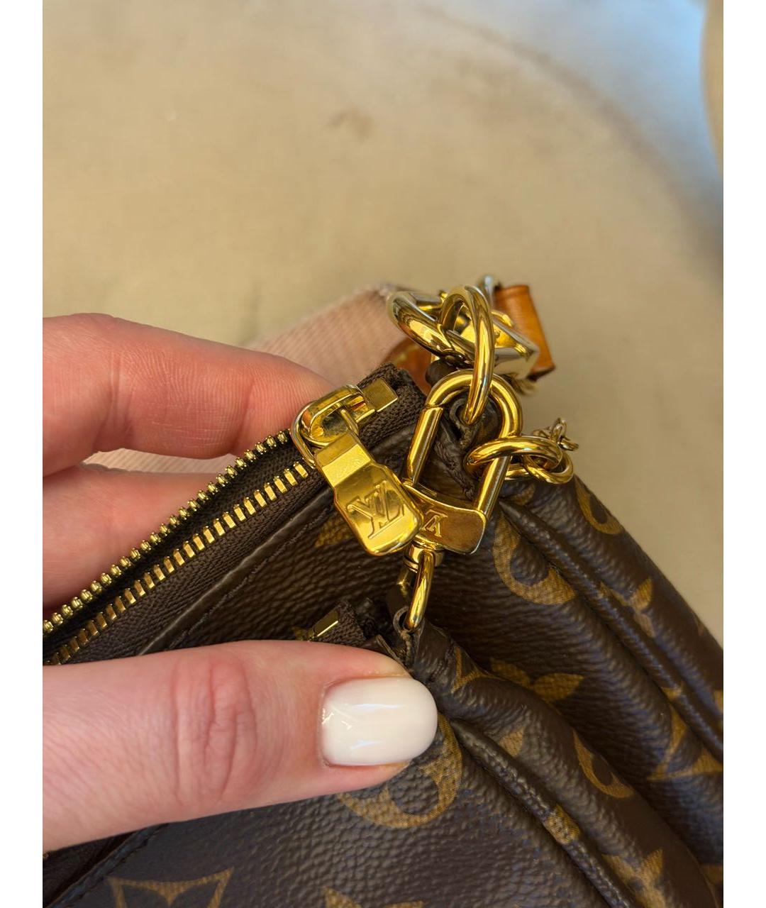 LOUIS VUITTON Коричневая сумка через плечо, фото 6
