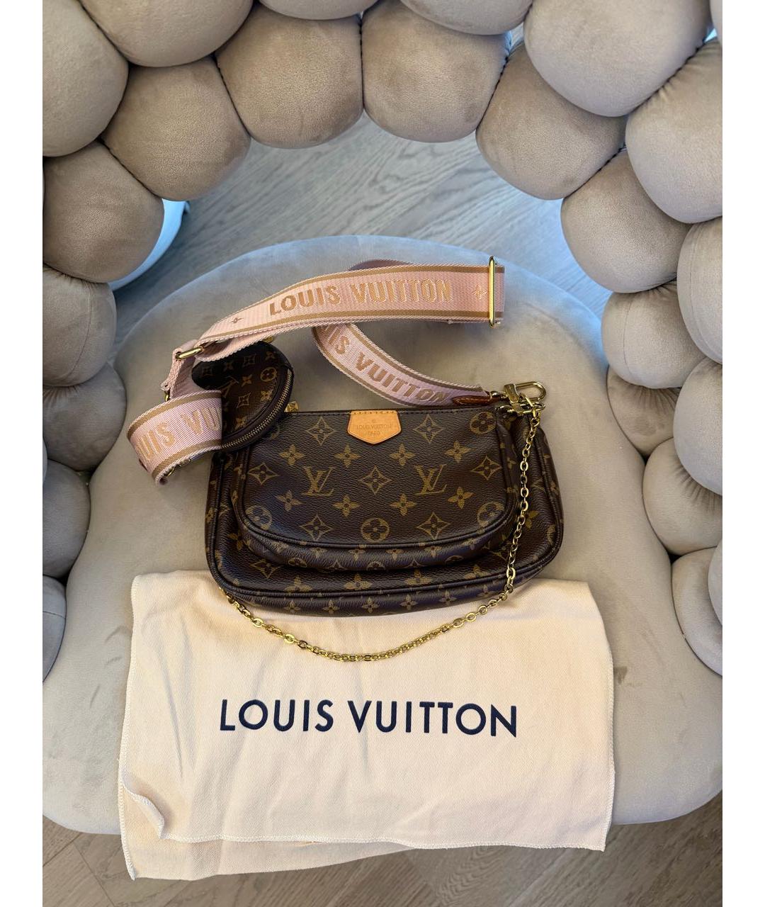 LOUIS VUITTON Коричневая сумка через плечо, фото 9