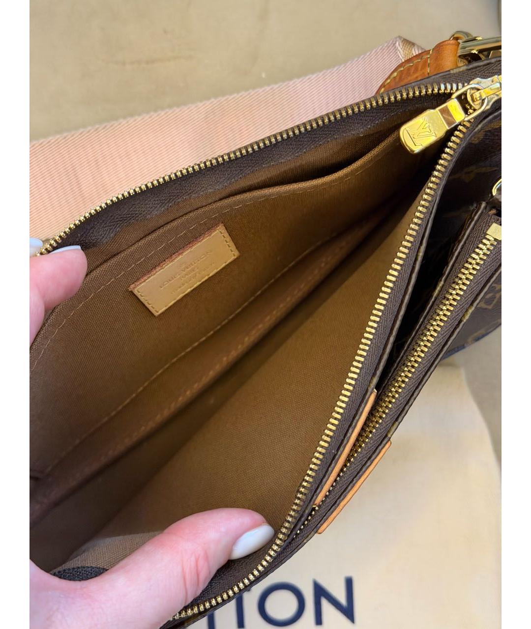 LOUIS VUITTON Коричневая сумка через плечо, фото 4