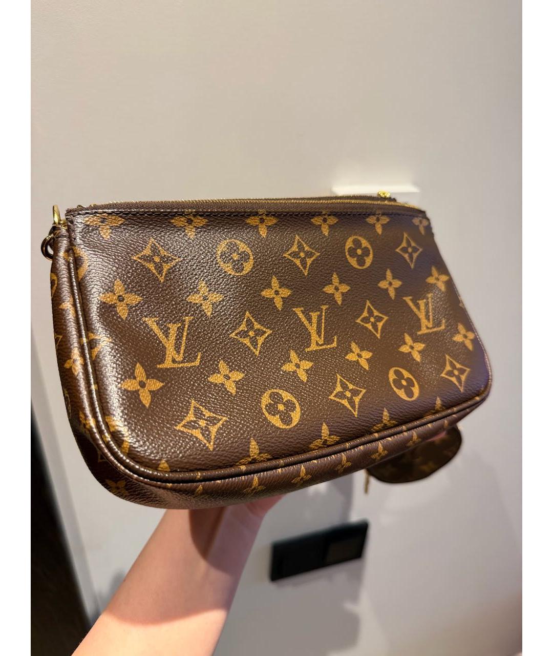 LOUIS VUITTON Коричневая сумка через плечо, фото 3