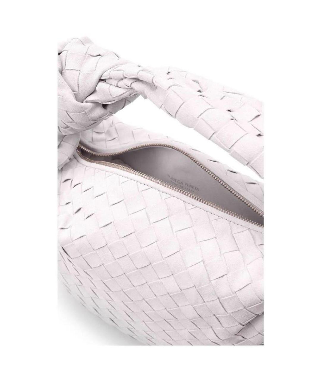 BOTTEGA VENETA Фиолетовая замшевая сумка с короткими ручками, фото 3