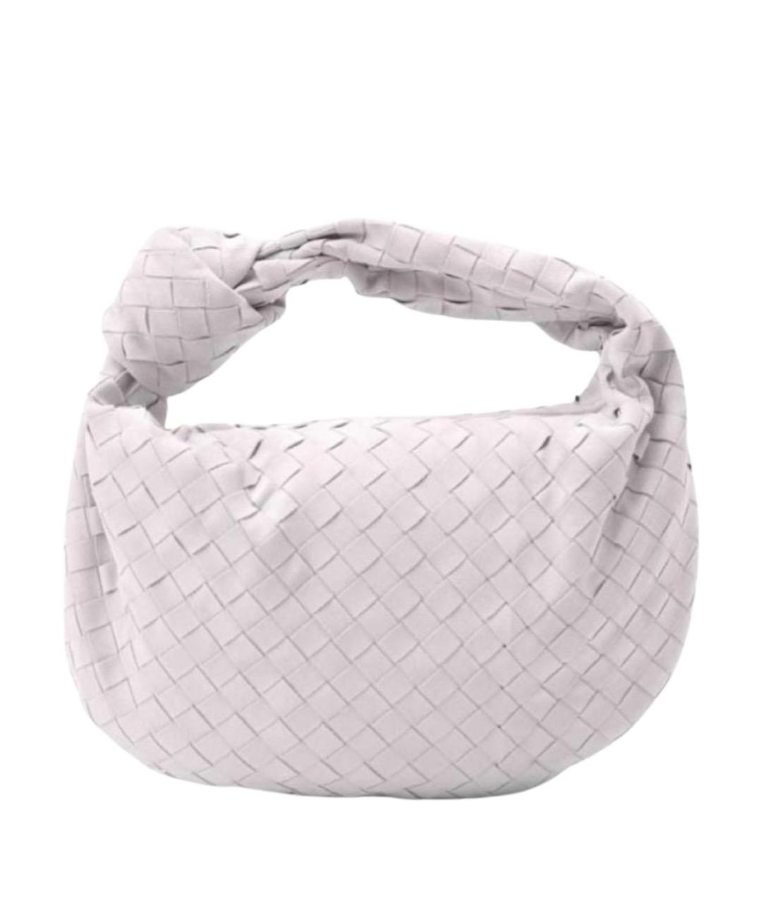 BOTTEGA VENETA Фиолетовая замшевая сумка с короткими ручками, фото 1