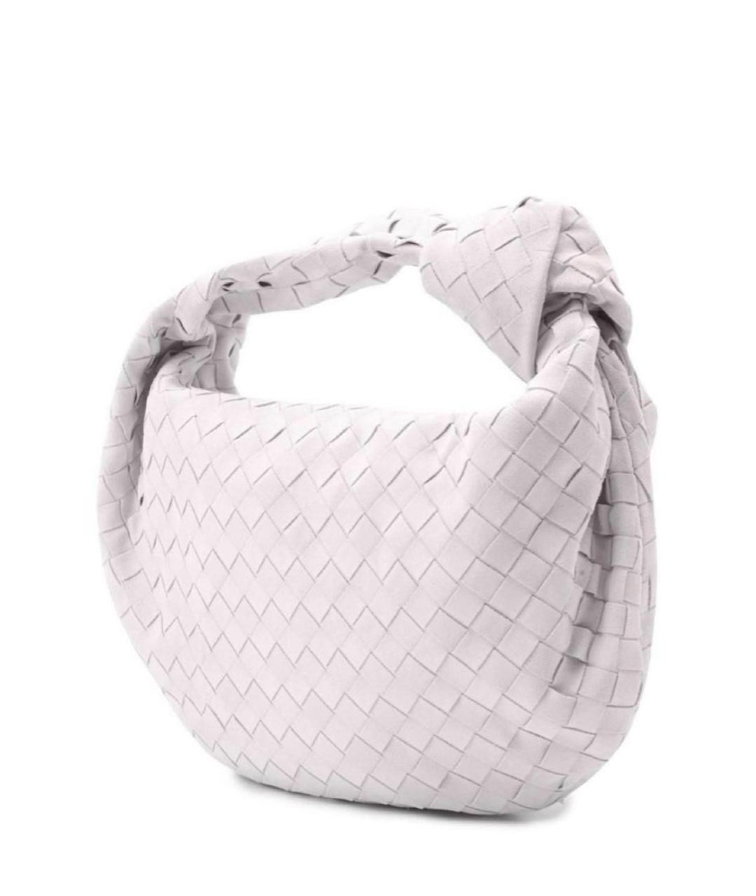 BOTTEGA VENETA Фиолетовая замшевая сумка с короткими ручками, фото 2