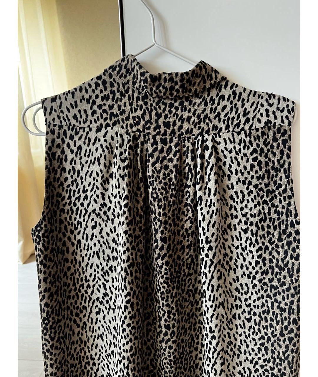 SAINT LAURENT Мульти шелковое повседневное платье, фото 4