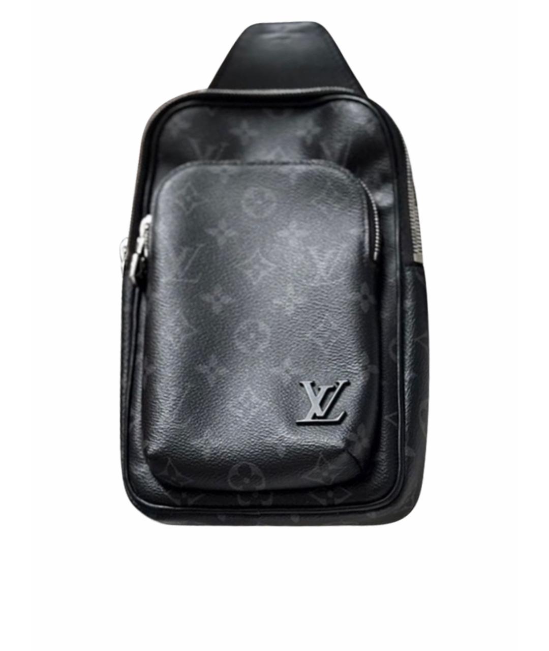 LOUIS VUITTON Черная барсетка, фото 1