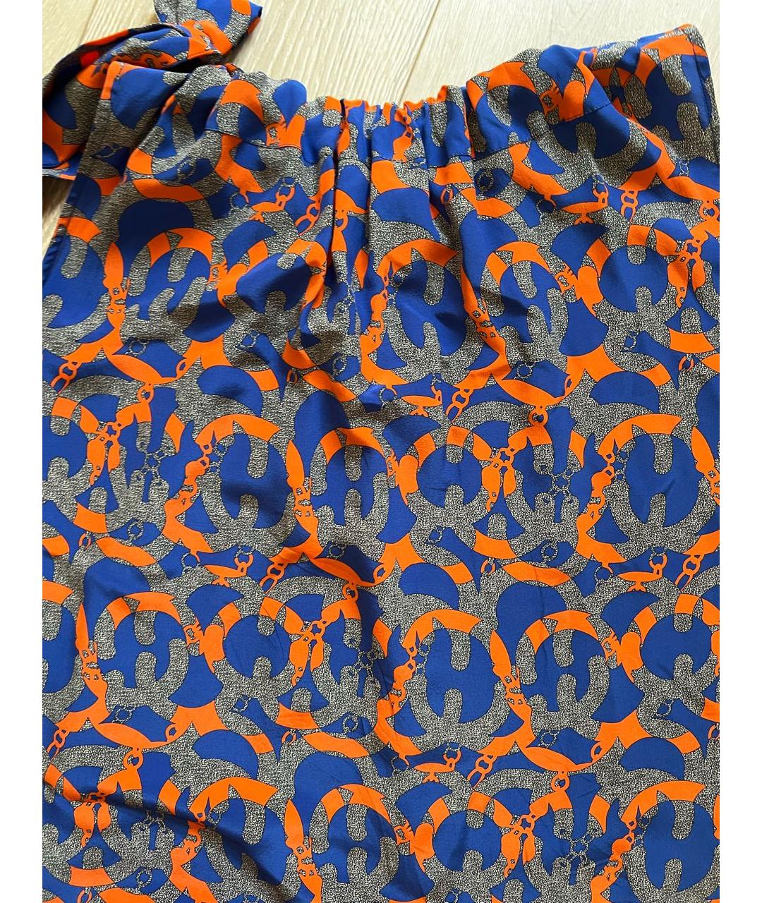MSGM Мульти шелковый сарафан, фото 4