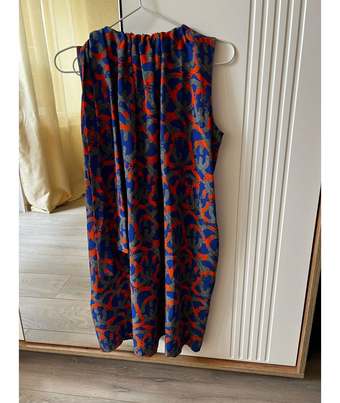 MSGM Мульти шелковый сарафан, фото 2