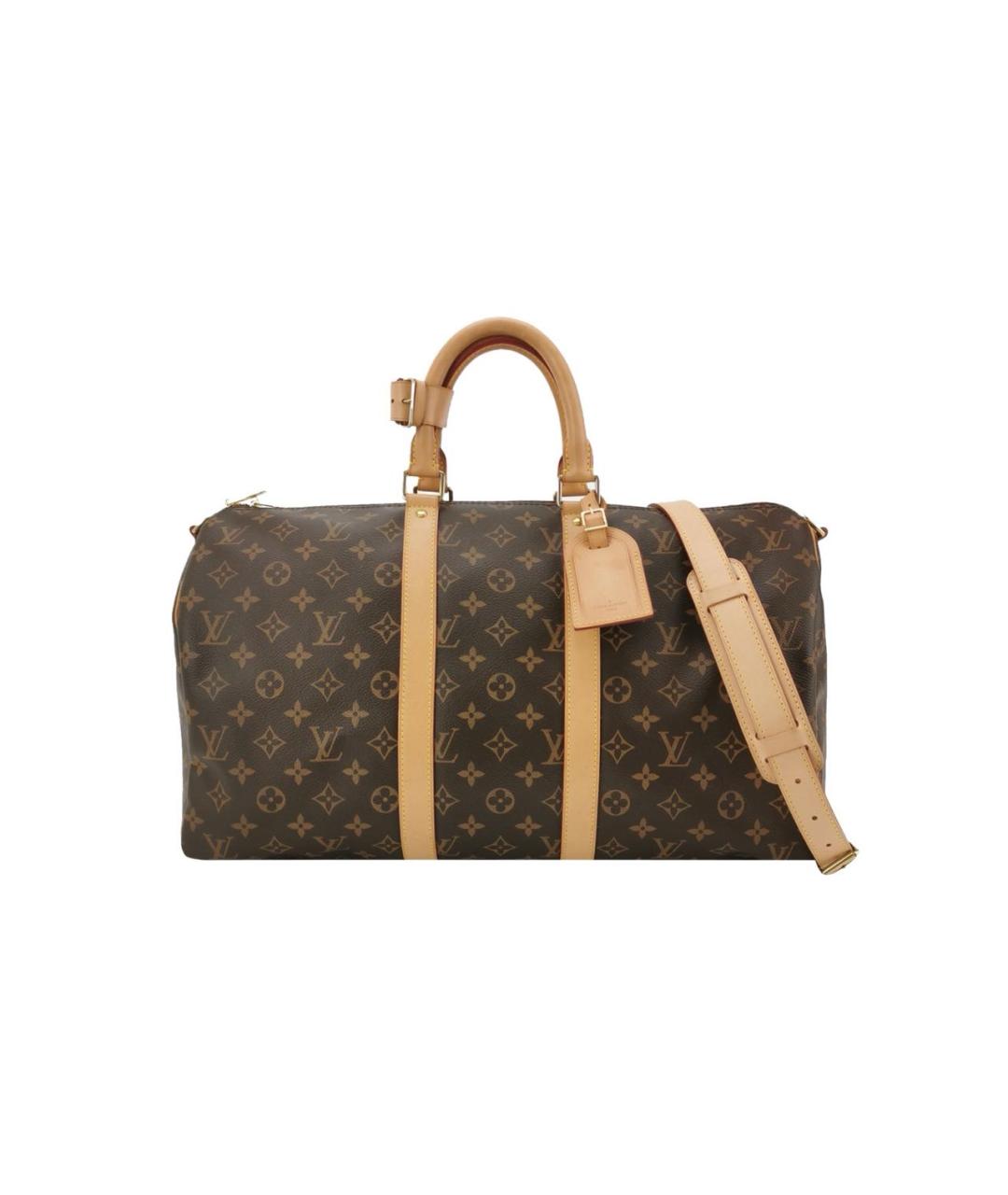 LOUIS VUITTON Коричневая дорожная/спортивная сумка, фото 7