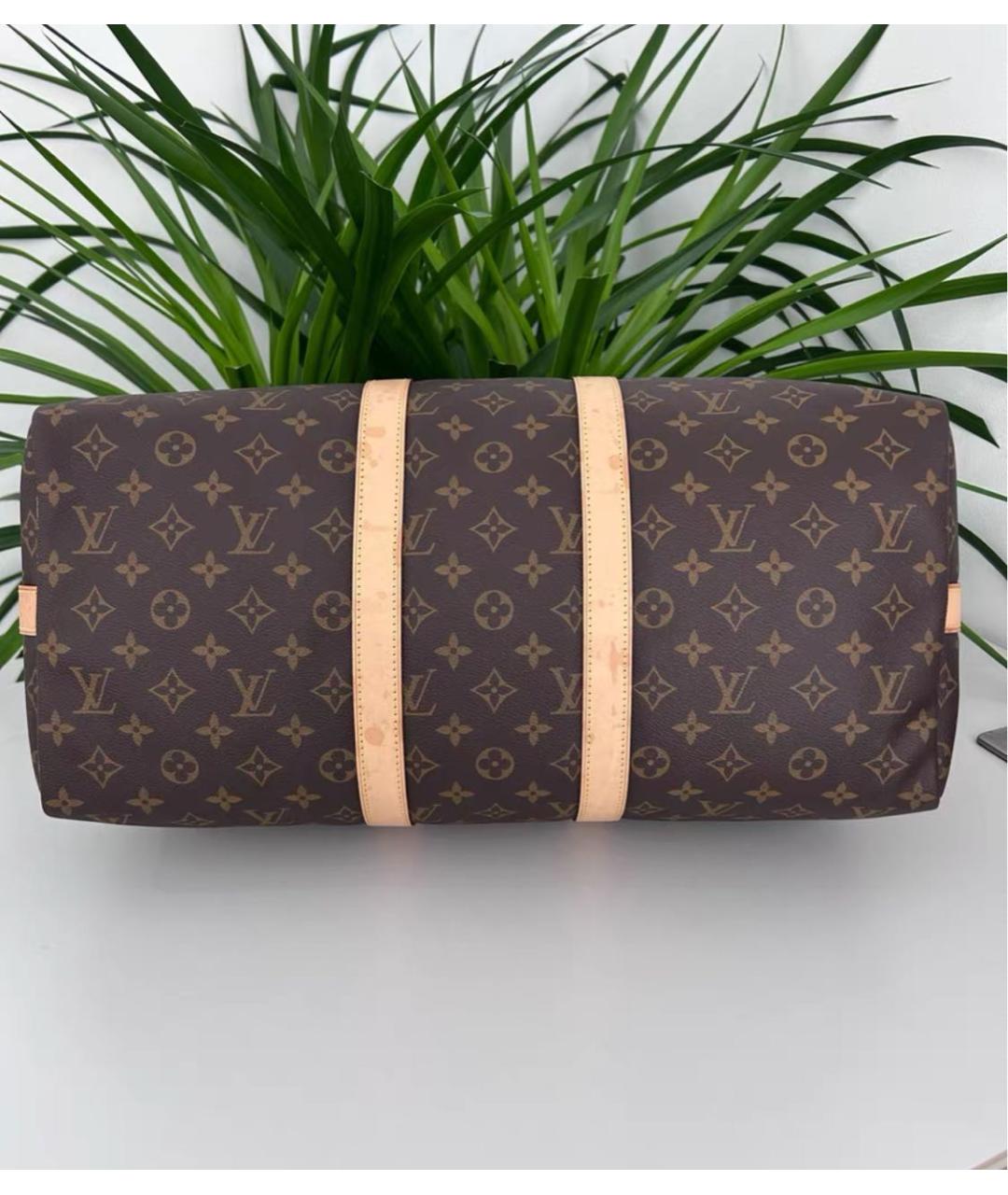 LOUIS VUITTON Коричневая дорожная/спортивная сумка, фото 4