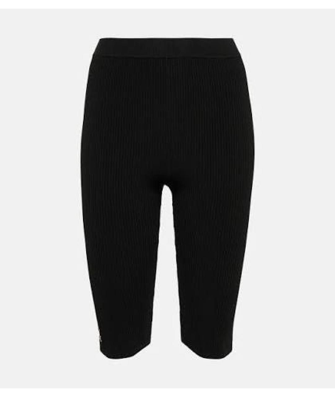 SAINT LAURENT Черные вискозные капри, фото 4