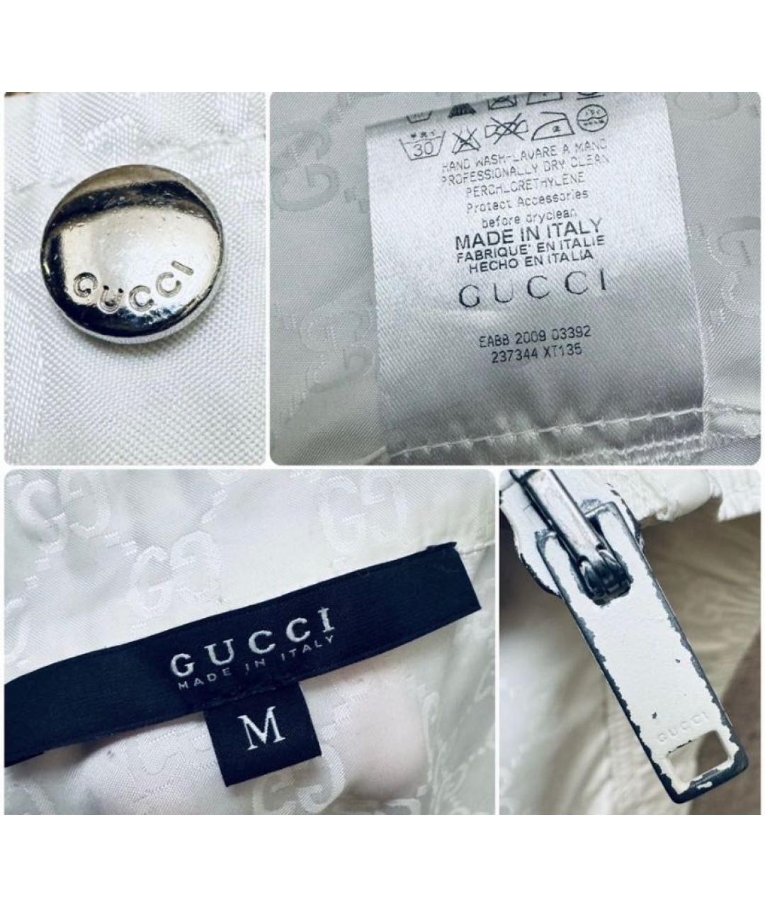 GUCCI Белая полиамидовая куртка, фото 4