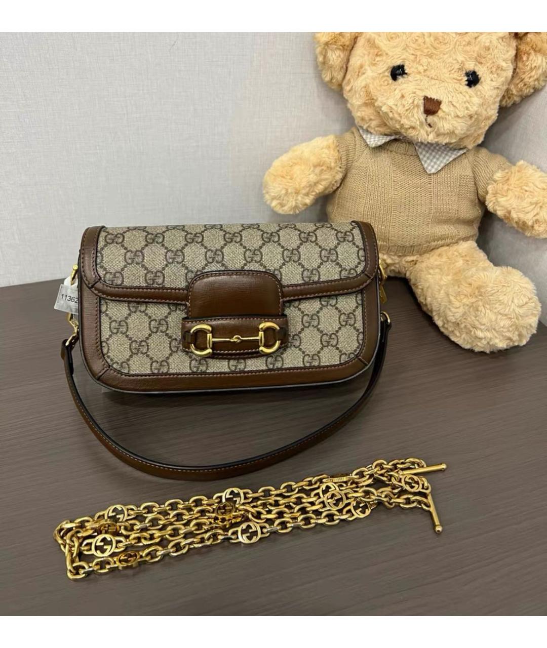 GUCCI Коричневая сумка через плечо, фото 2