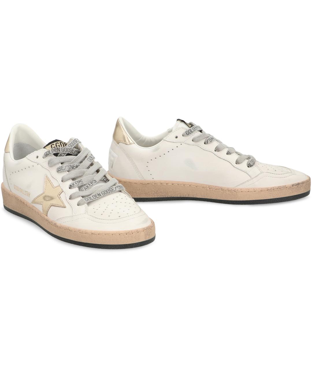 GOLDEN GOOSE DELUXE BRAND Белые кожаные кеды, фото 2