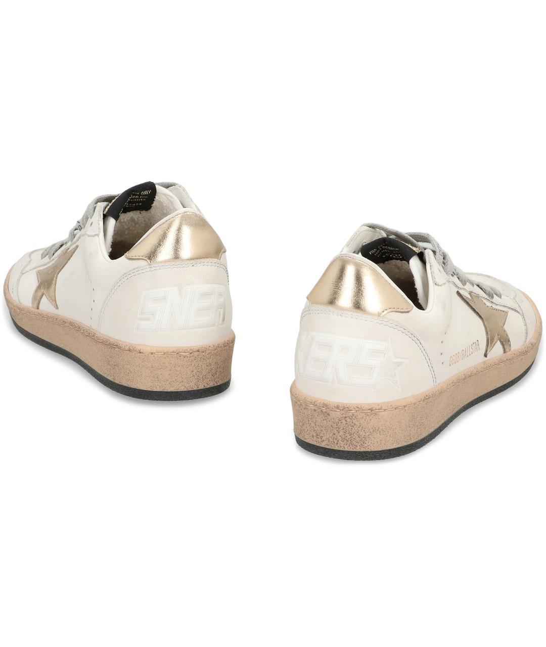 GOLDEN GOOSE DELUXE BRAND Белые кожаные кеды, фото 3