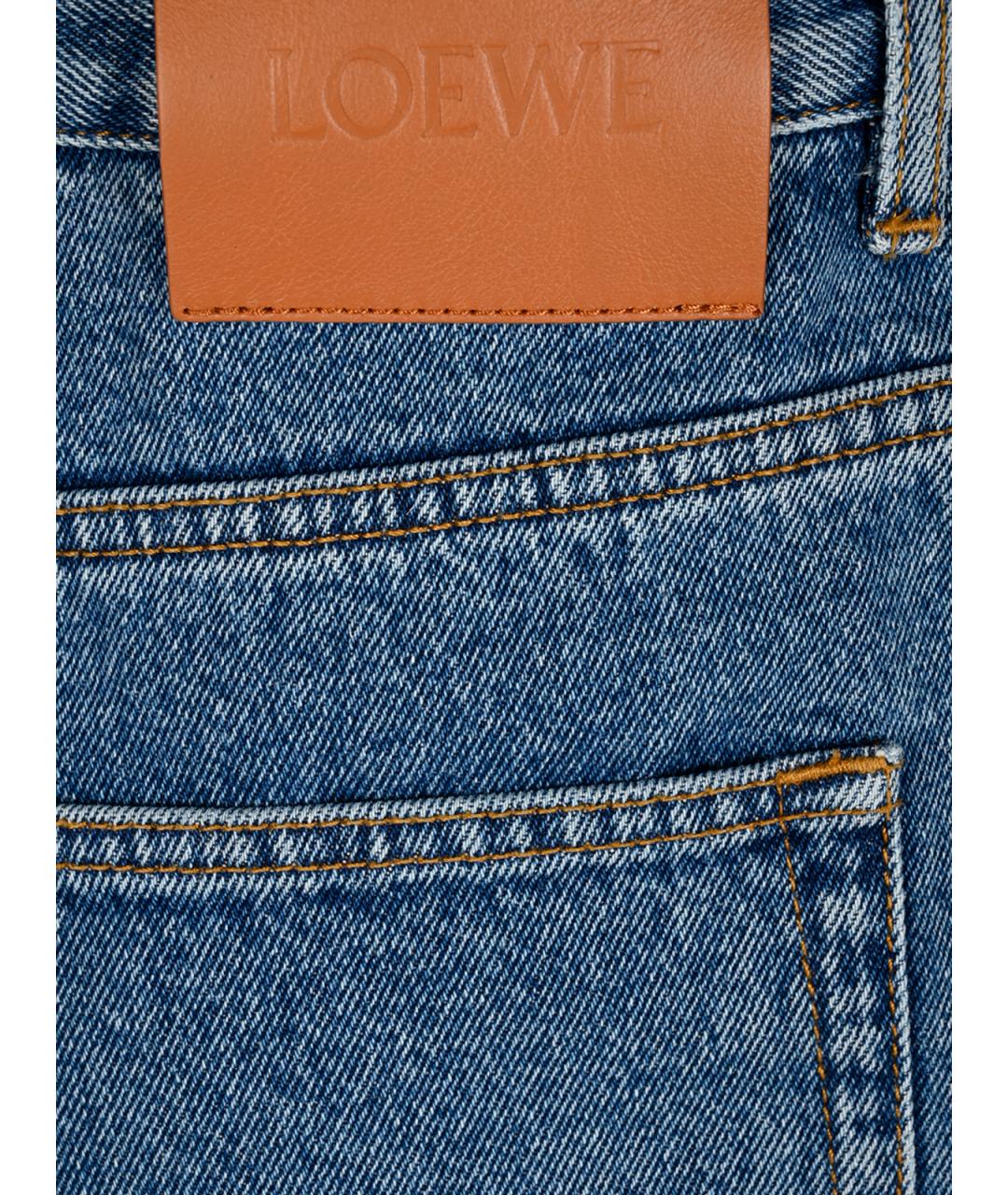 LOEWE Синие хлопковые прямые джинсы, фото 6