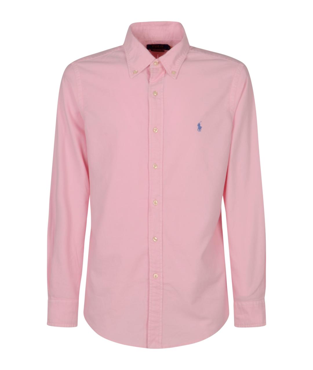 POLO RALPH LAUREN Розовая хлопковая классическая рубашка, фото 1