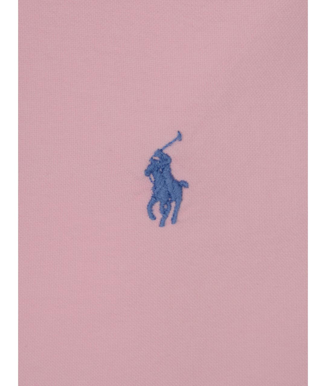 POLO RALPH LAUREN Розовая хлопковая классическая рубашка, фото 3