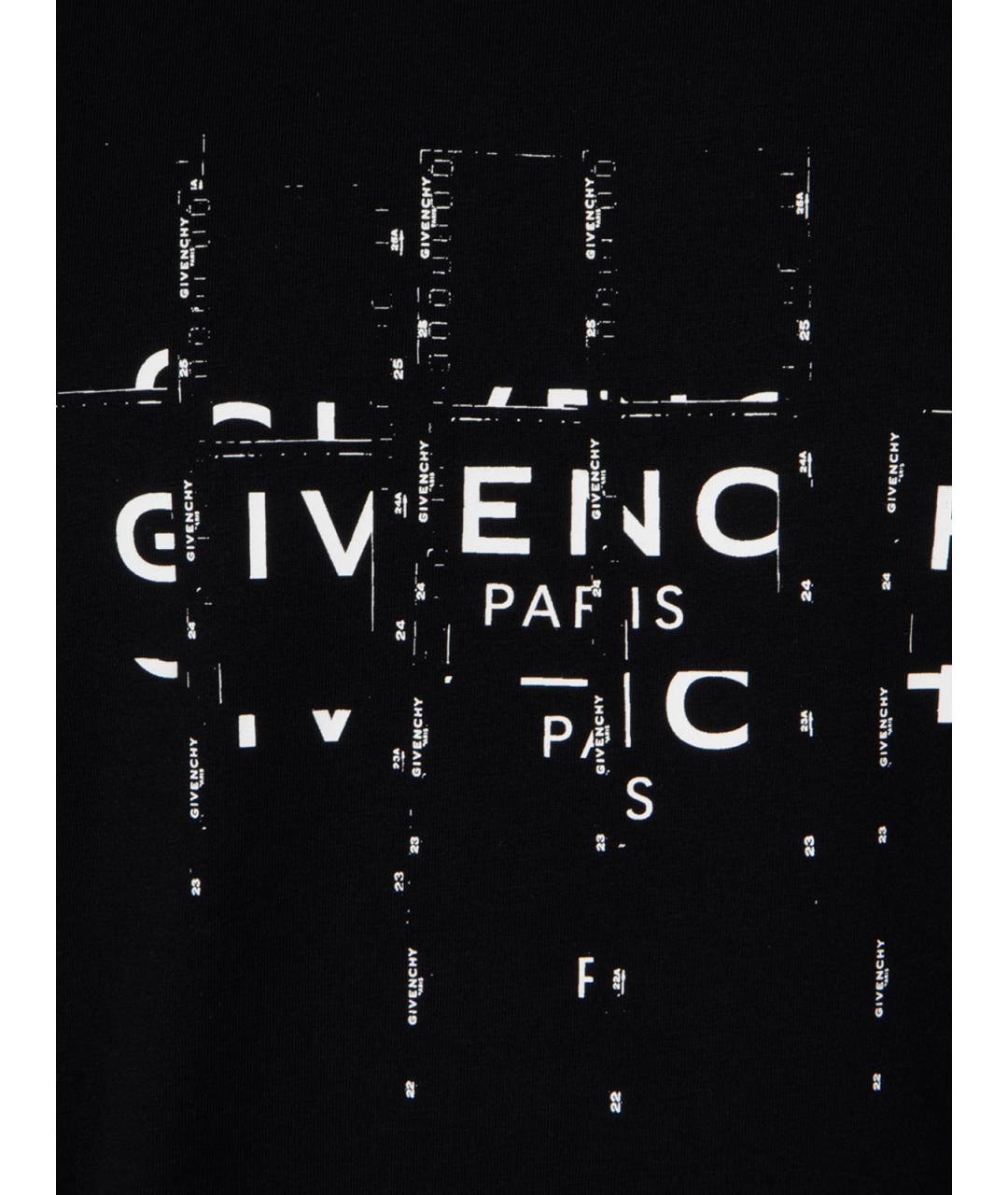 GIVENCHY Черная хлопковая футболка, фото 3