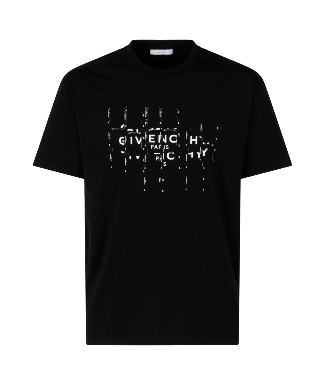 GIVENCHY Черная хлопковая футболка, фото 1