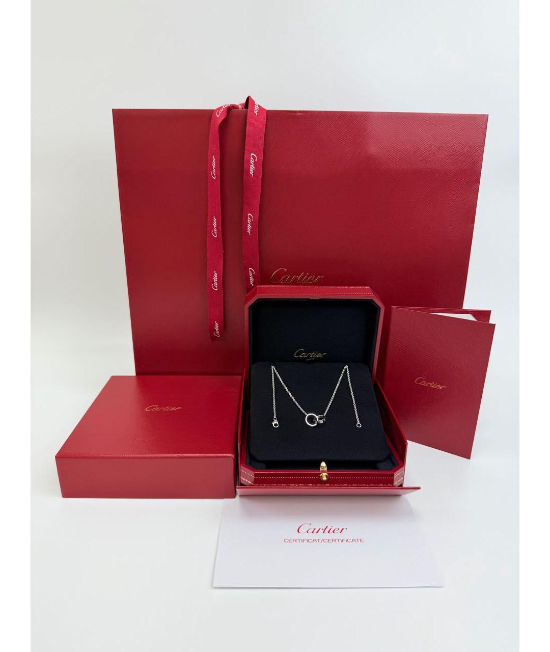 CARTIER Серебряное колье из белого золота, фото 2