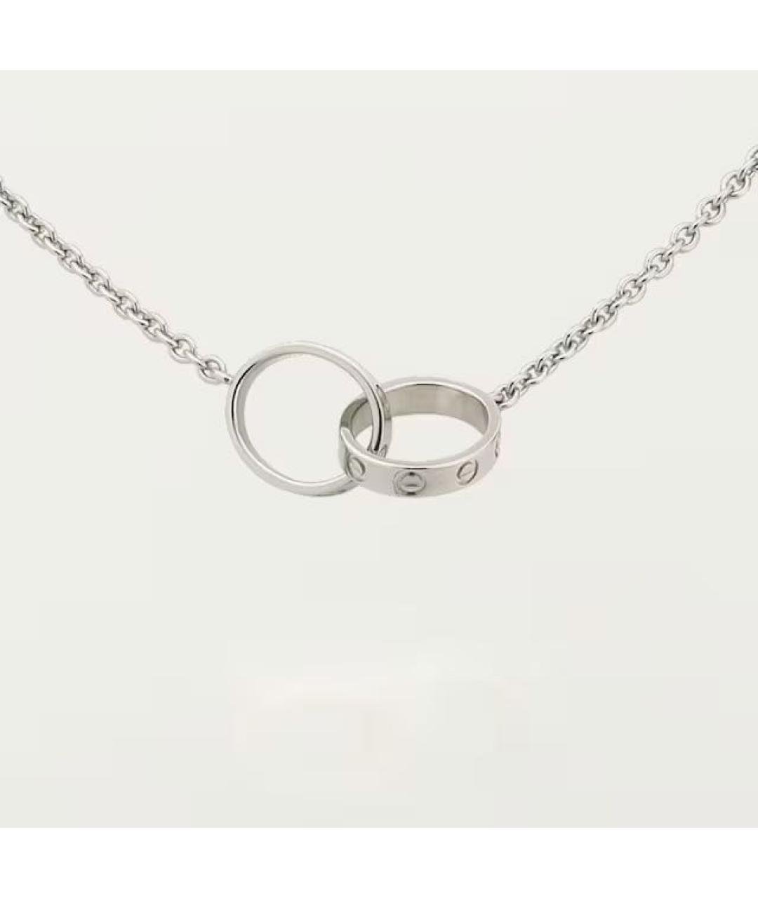 CARTIER Серебряное колье из белого золота, фото 6