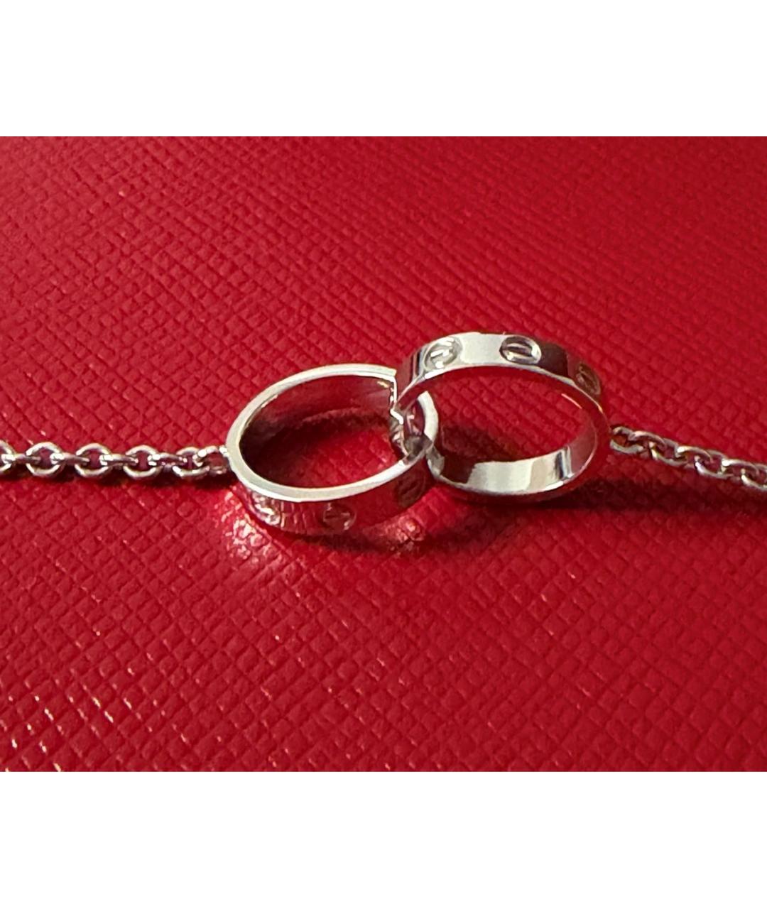 CARTIER Серебряное колье из белого золота, фото 4