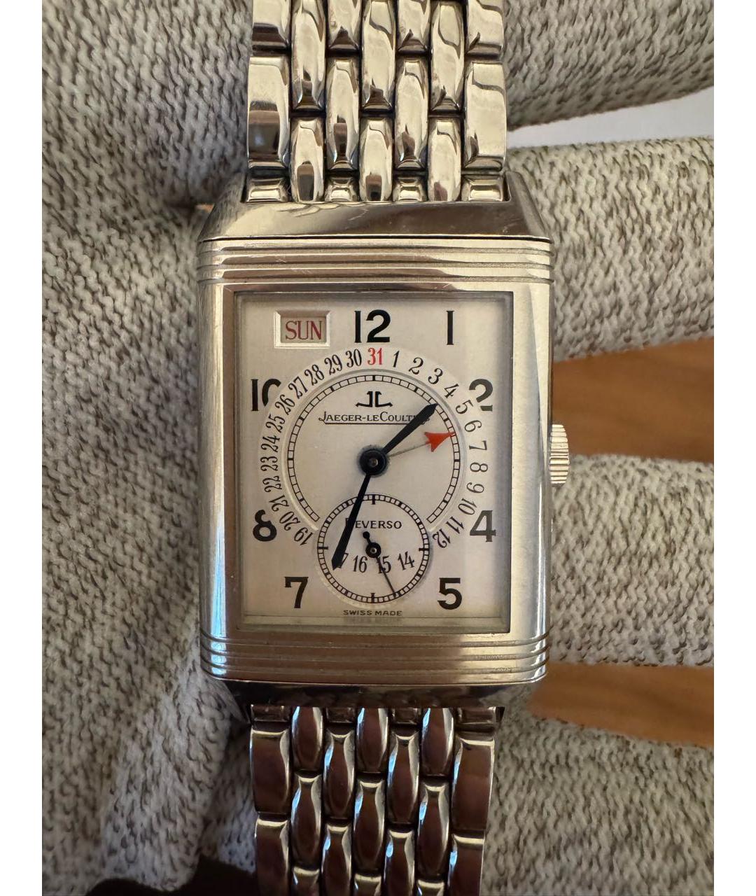 Jaeger LeCoultre Серебряные стальные часы, фото 2