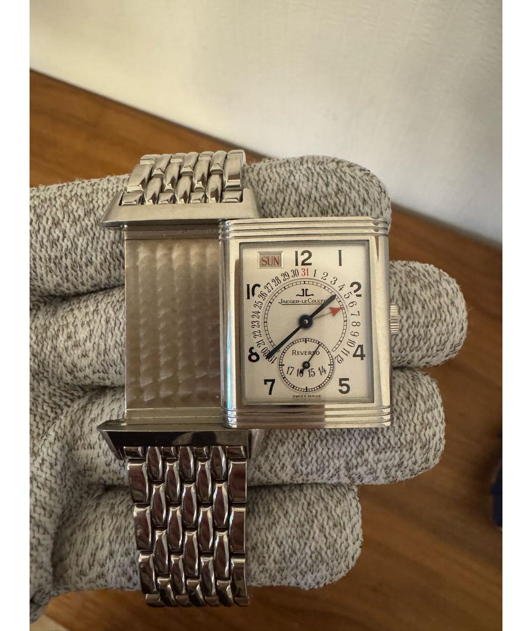 Jaeger LeCoultre Серебряные стальные часы, фото 5