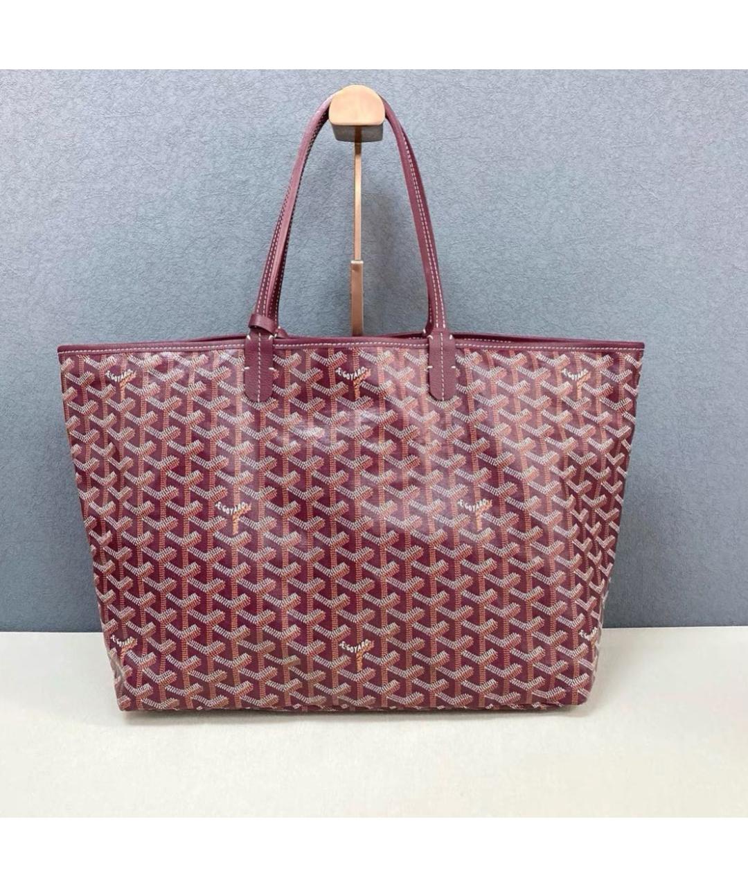 GOYARD Бордовая сумка тоут, фото 4
