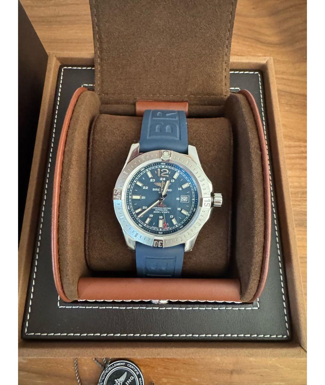 BREITLING Серебряные стальные часы, фото 7