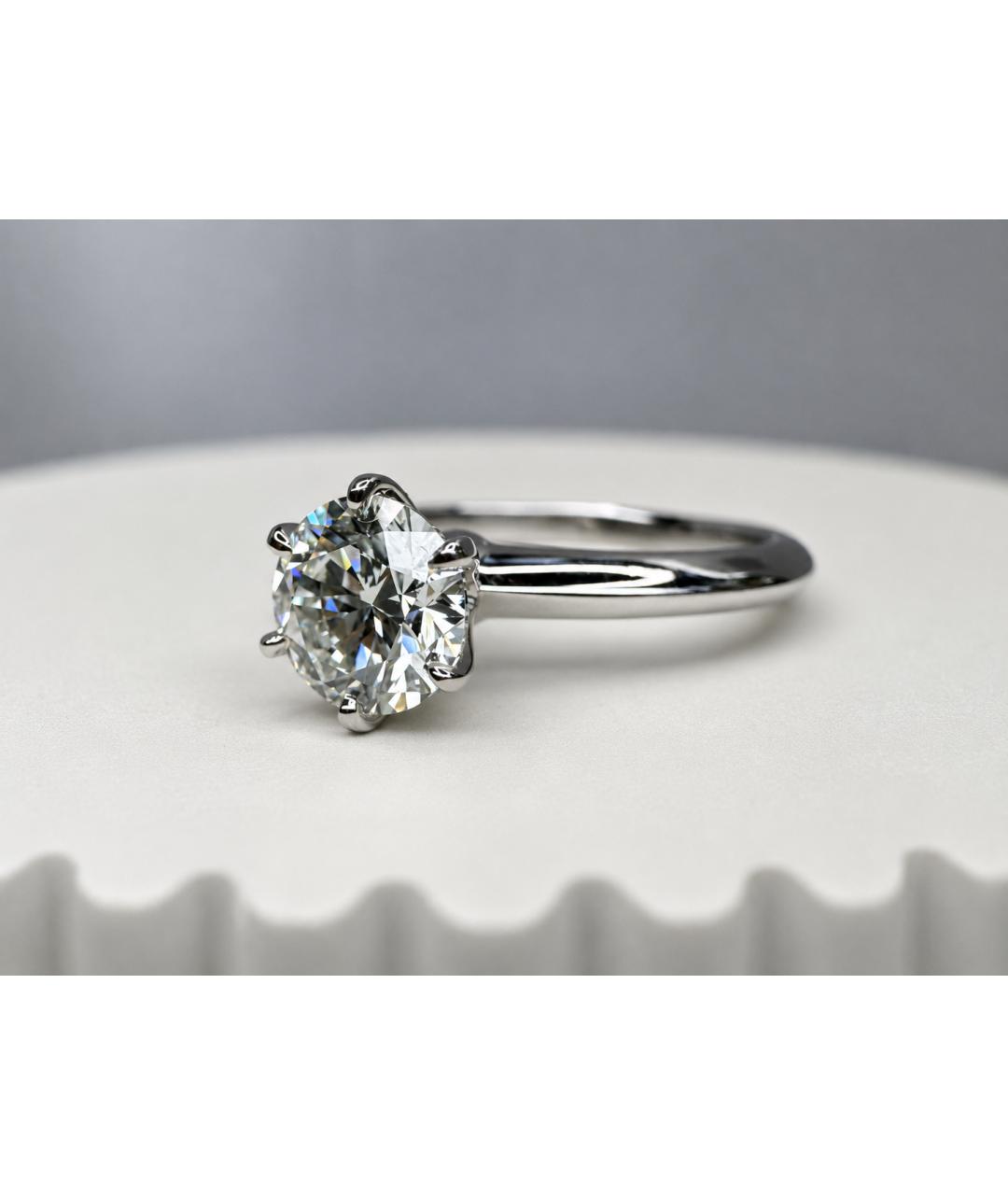 TIFFANY&CO Серебряное платиновое кольцо, фото 3