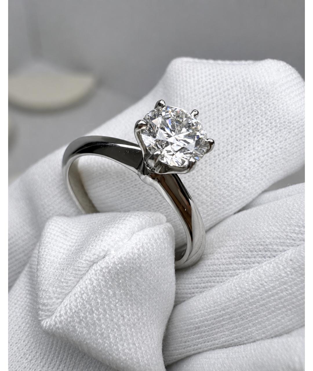 TIFFANY&CO Серебряное платиновое кольцо, фото 2