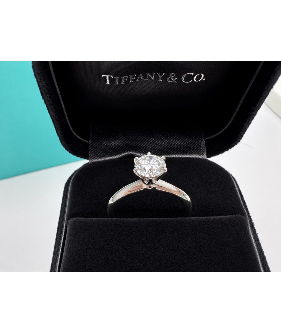 TIFFANY&CO Серебряное платиновое кольцо, фото 6