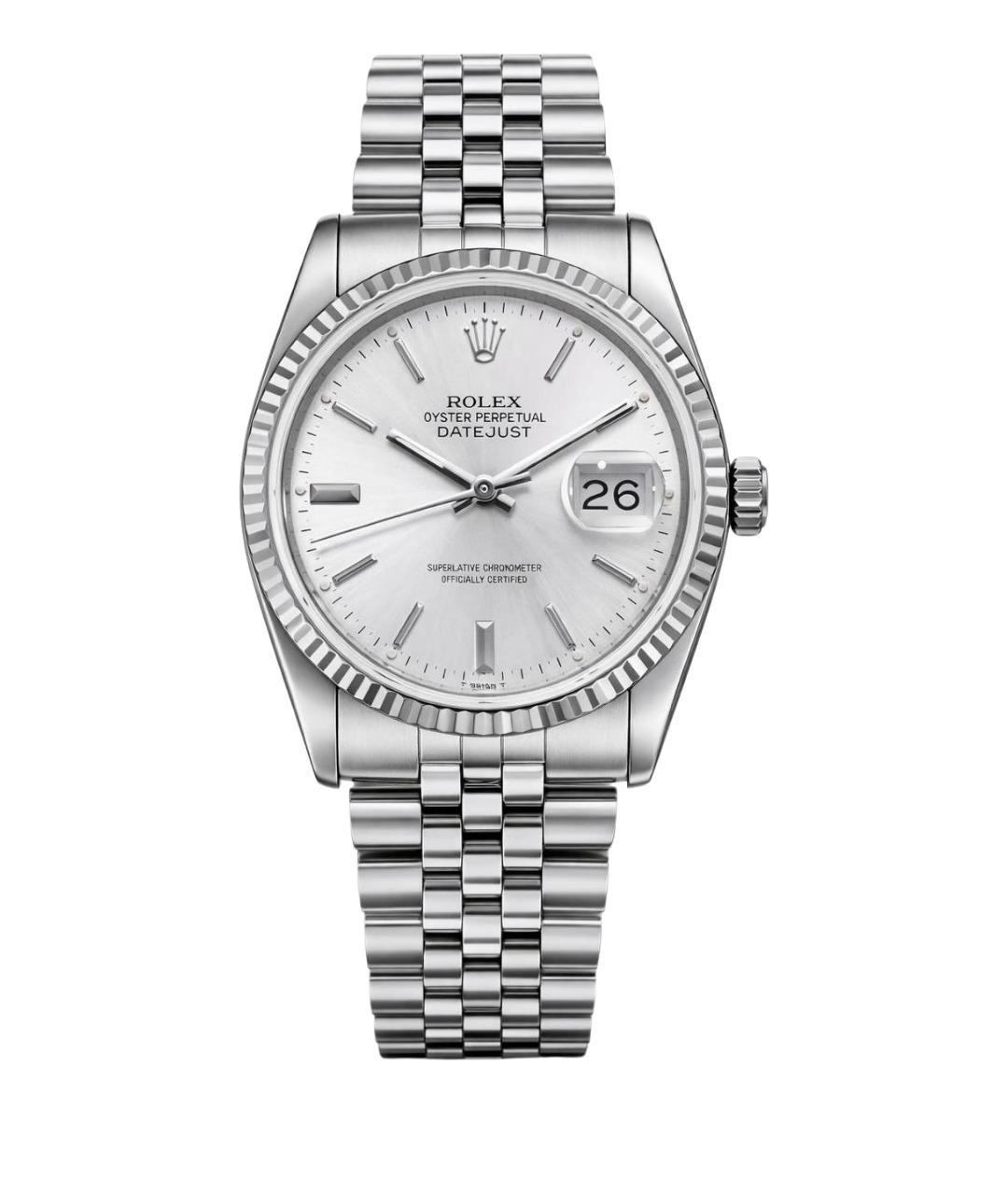 ROLEX Серебряные металлические часы, фото 1