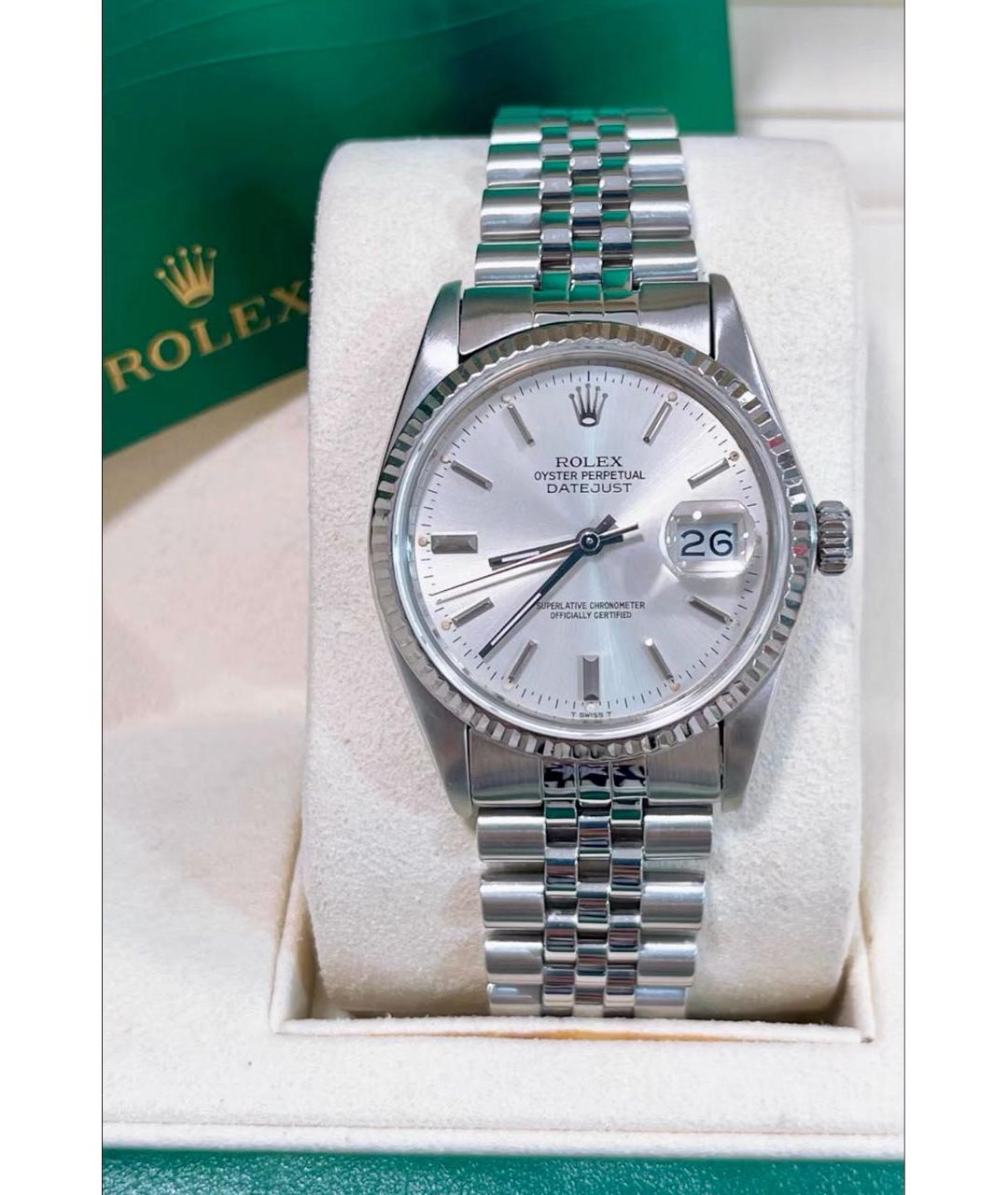 ROLEX Серебряные металлические часы, фото 3