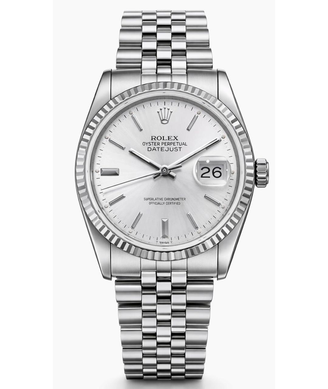 ROLEX Серебряные металлические часы, фото 7