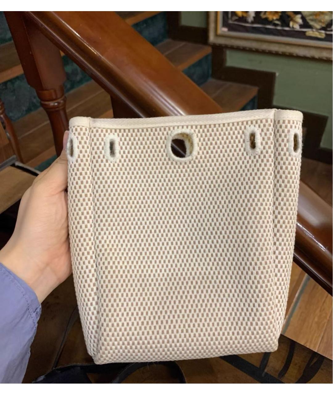 HERMES Черная тканевая сумка через плечо, фото 4