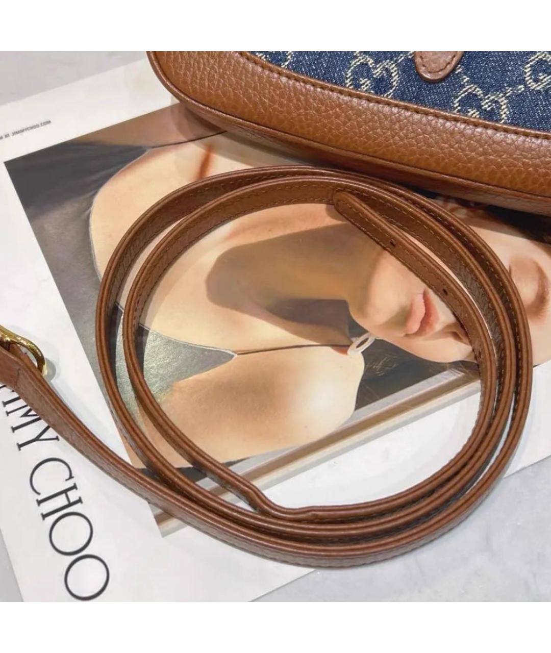 GUCCI Синяя сумка через плечо, фото 6