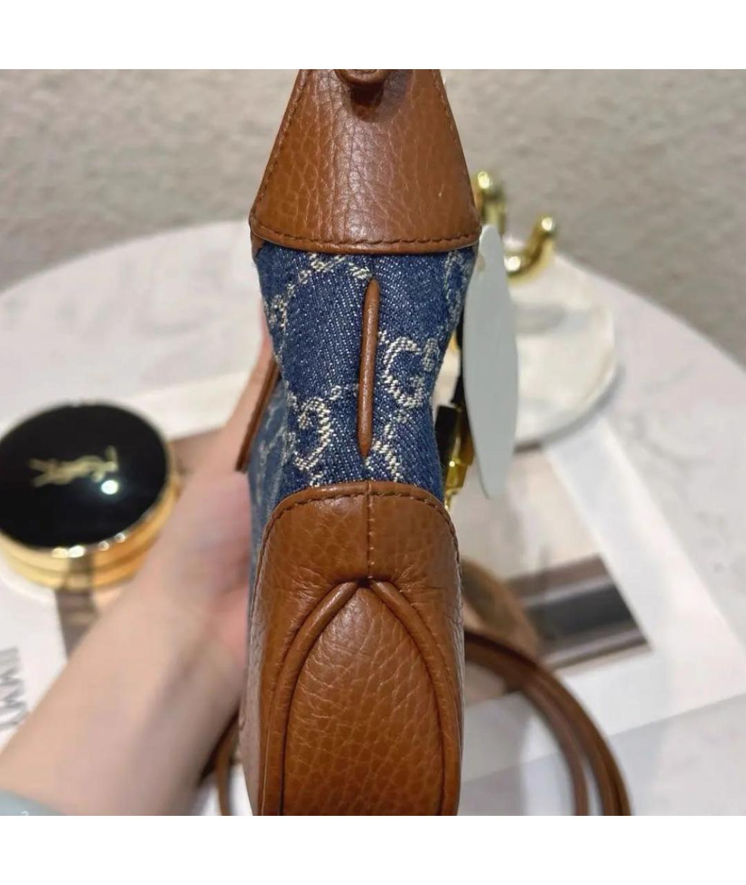 GUCCI Синяя сумка через плечо, фото 5