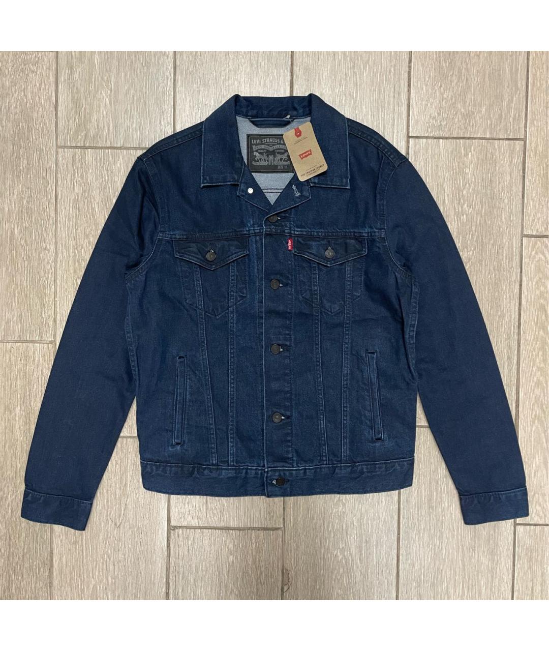 LEVI'S Темно-синяя хлопковая куртка, фото 5