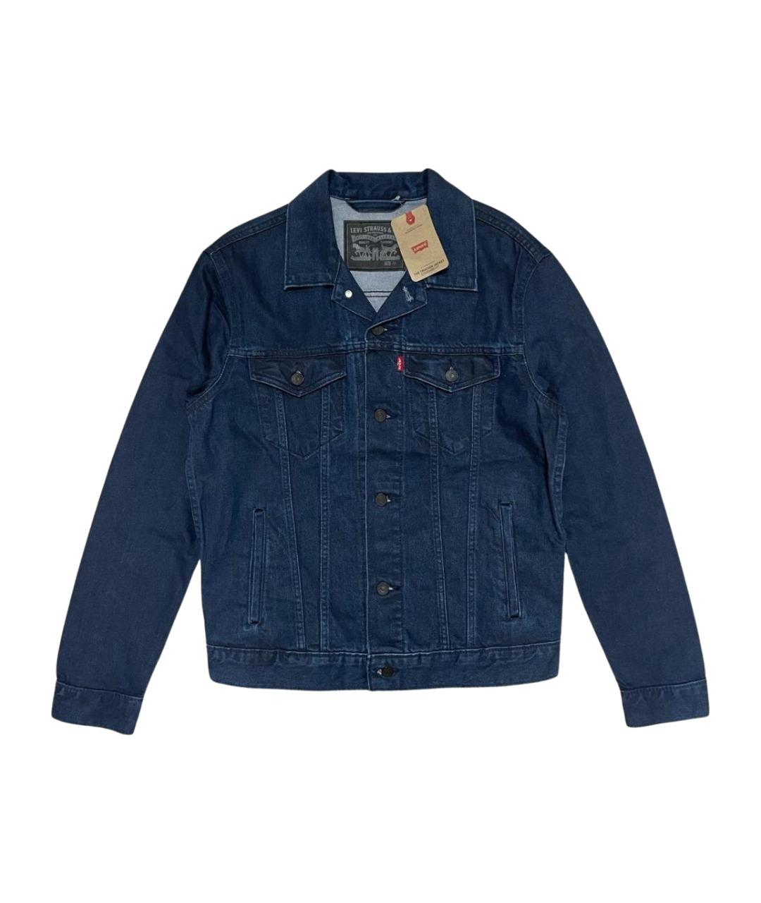 LEVI'S Темно-синяя хлопковая куртка, фото 1