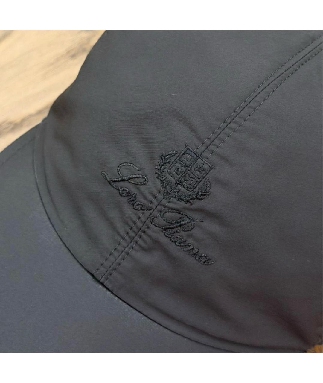 LORO PIANA Антрацитовая кепка/бейсболка, фото 2