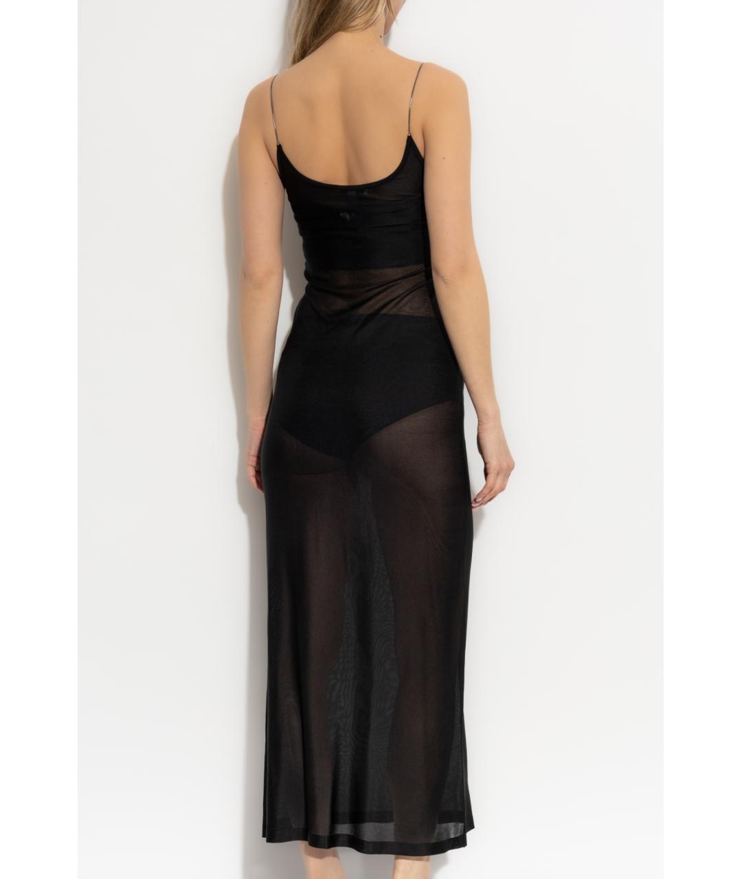 ALAIA Черное вискозное коктейльное платье, фото 6