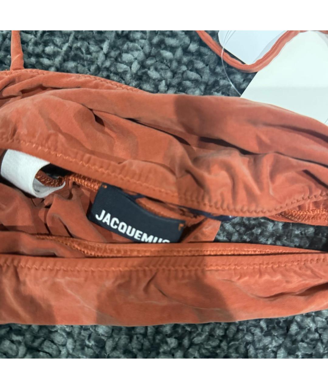 JACQUEMUS Коричневая майка, фото 4